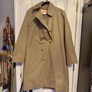 Vintage 1990s Misty Harbor Insulated Double Breasted Trench Coat 38 Regular